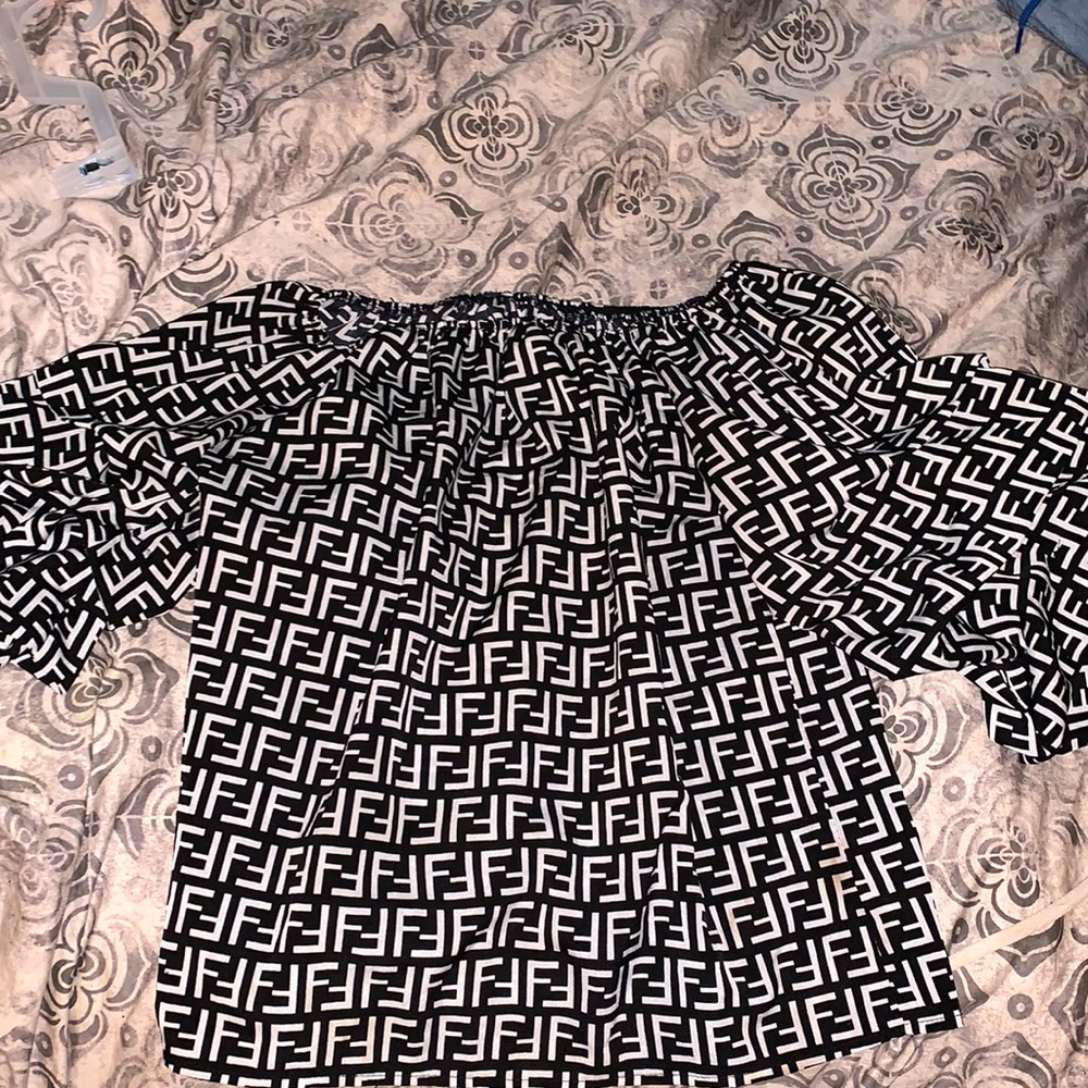 Off the shoulder fendi top